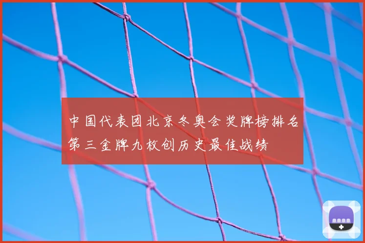 中国代表团北京冬奥会奖牌榜排名第三金牌九枚创历史最佳战绩